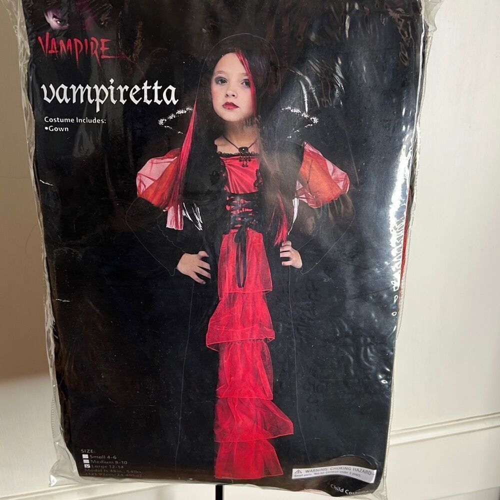 Fun World Vampire Girls Vampiretta Costume New Size Large